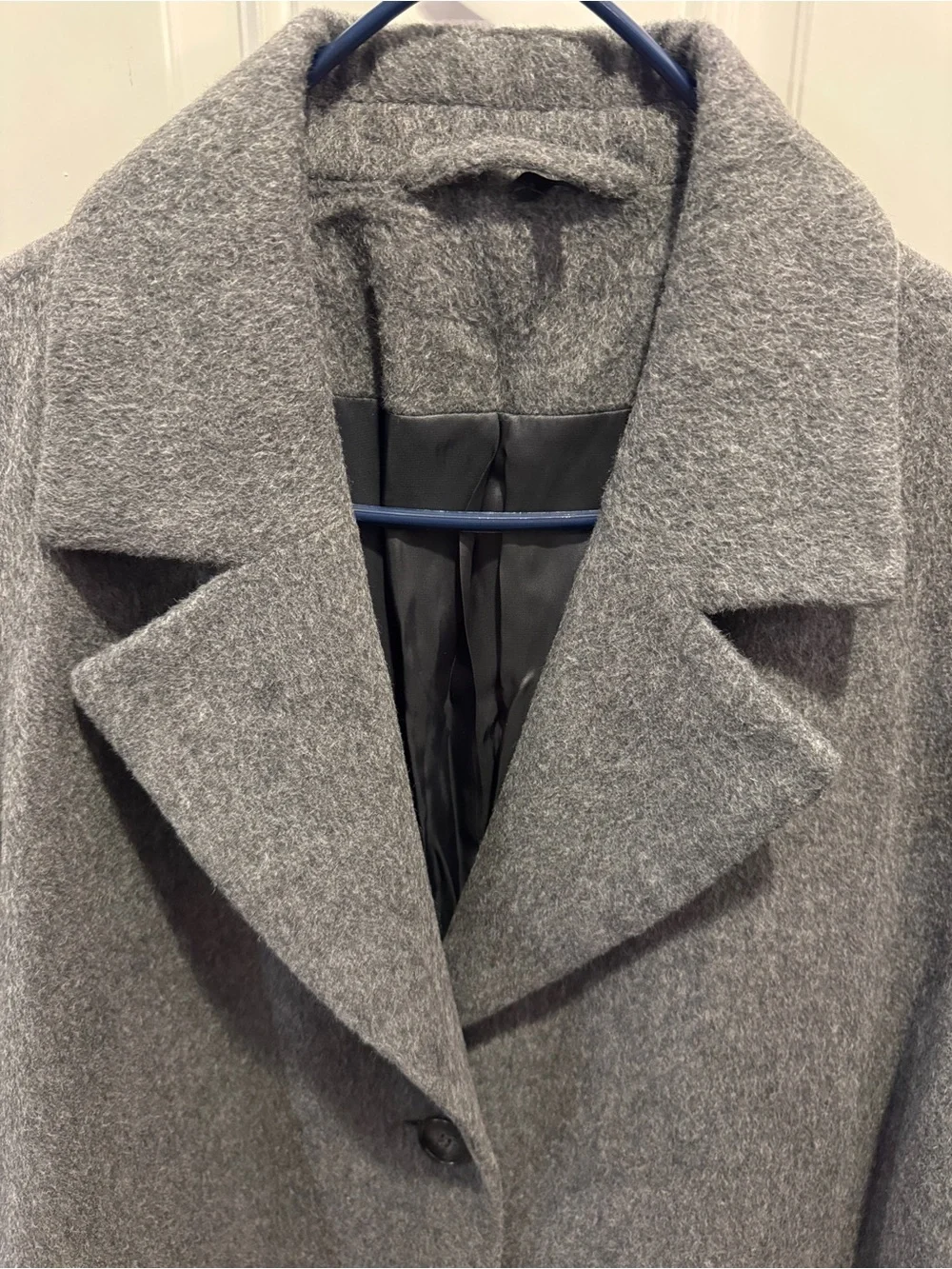 & OTHER STORIES Relaxed Alpaca Blend Coat Wool Belted Trench Long Gray $249.00 - Picture 13 of 16
